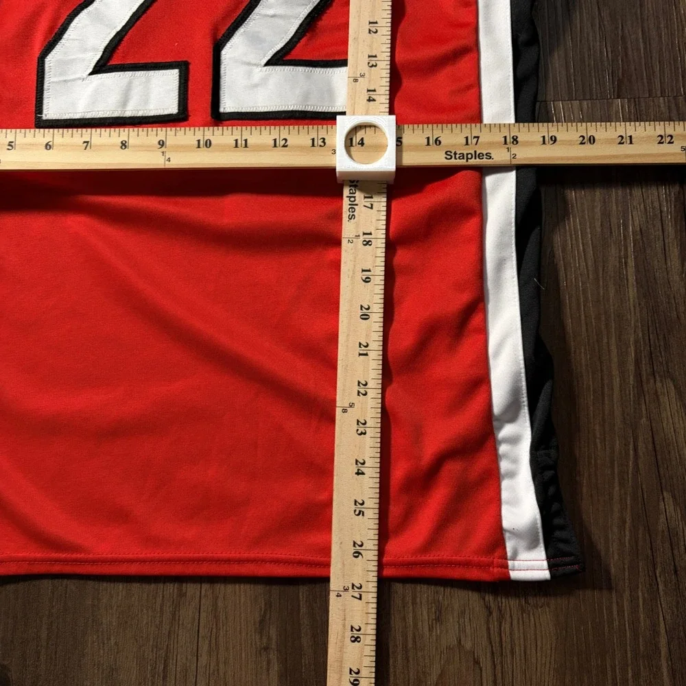 King 22 Basketball‎ Jersey Red Black White Youth Size S